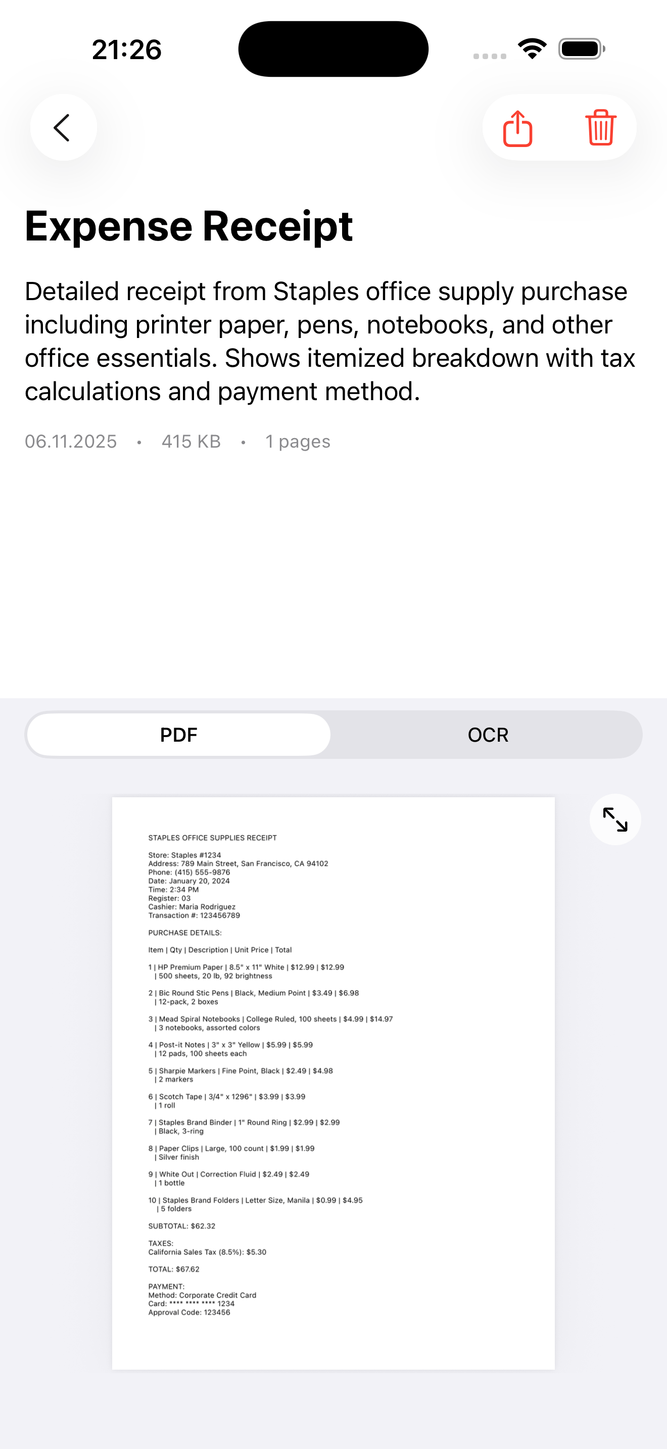 Doculla: AI Document Scanner High-Quality PDF Conversion feature screenshot