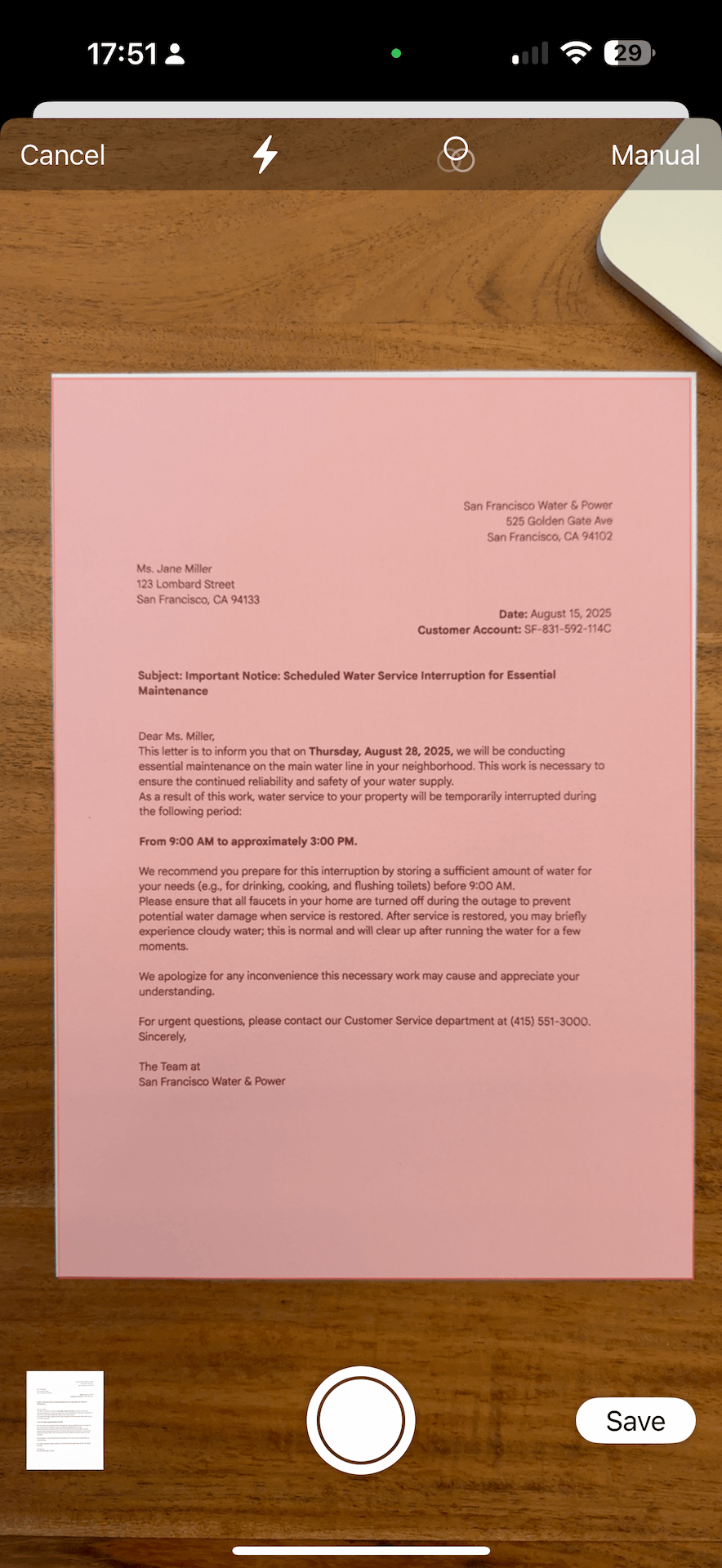 Doculla: AI Document Scanner app screenshot showing the main dashboard